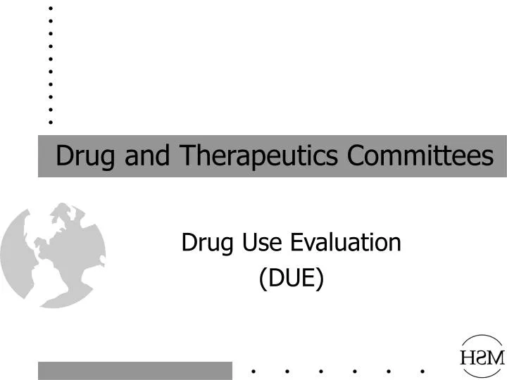 drug and therapeutics committees