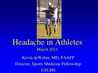 Headache in Athletes March 2011