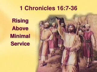 1 Chronicles 16:7-36