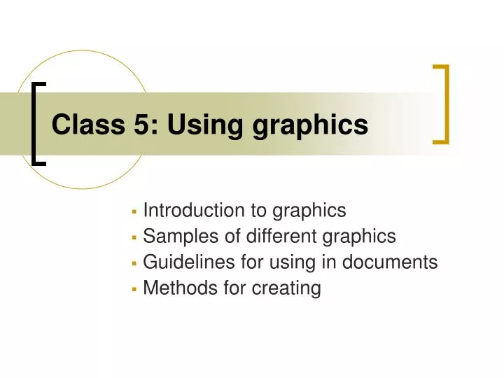 class 5 using graphics