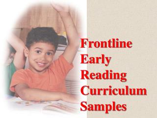 Frontline Early Reading Curriculum Samples