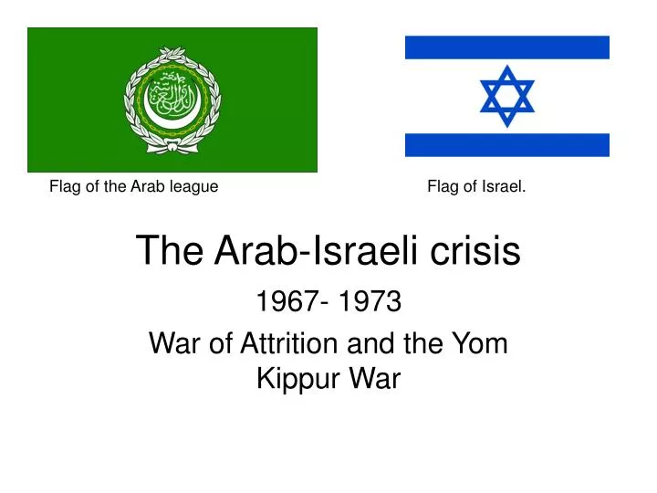 the arab israeli crisis