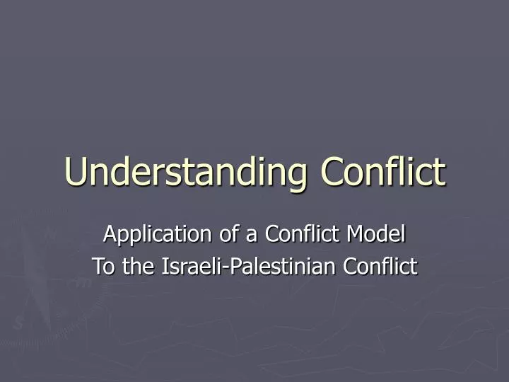 understanding conflict