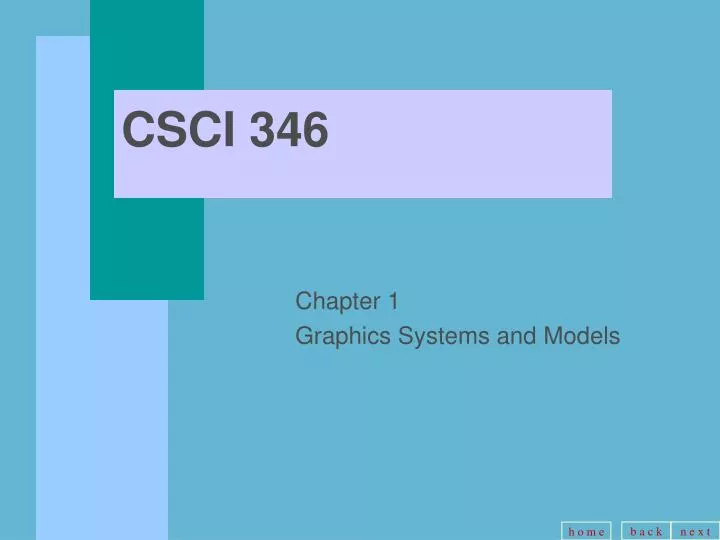 chapter 1 graphics systems and models