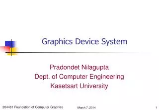 Graphics Device System