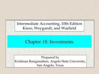 Chapter 18: Investments