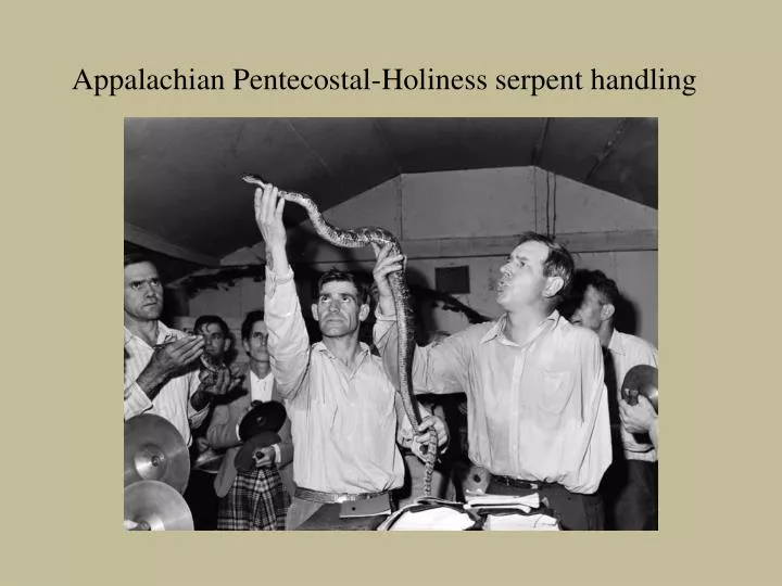 appalachian pentecostal holiness serpent handling