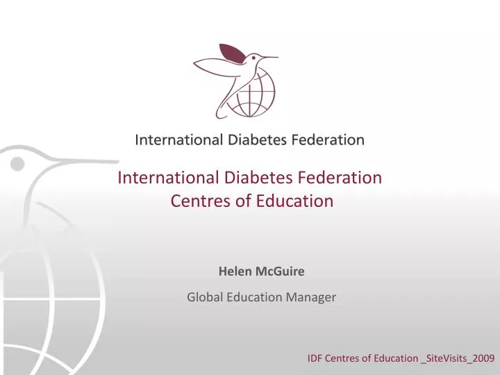 international diabetes federation centres of education