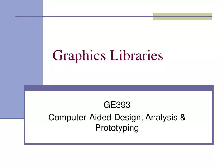 graphics libraries