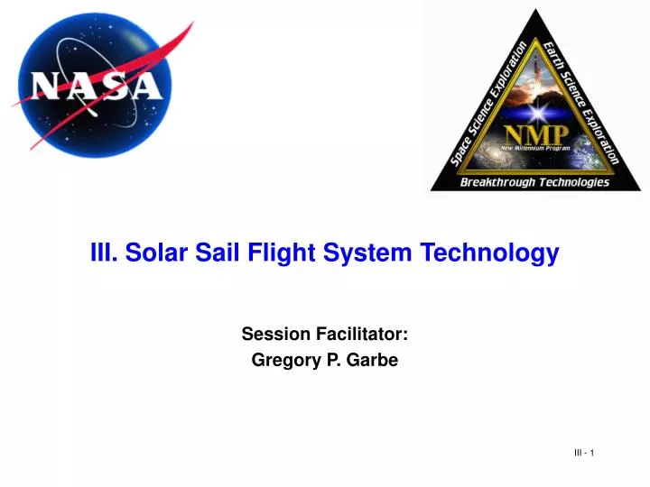 iii solar sail flight system technology