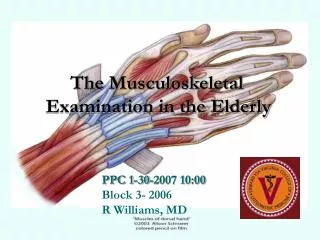 The Musculoskeletal Examination in the Elderly