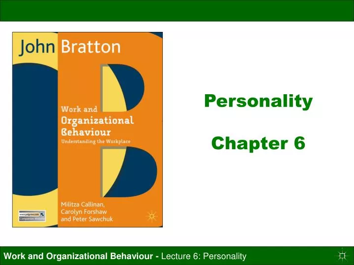personality chapter 6