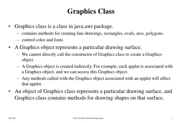 graphics class