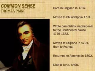 common sense essay by thomas paine
