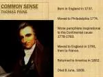 Common Sense Thomas Paine - slide 1