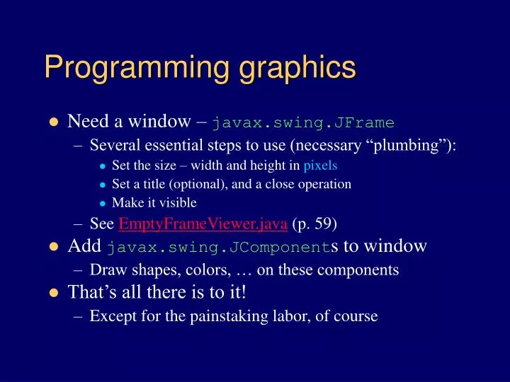 programming graphics