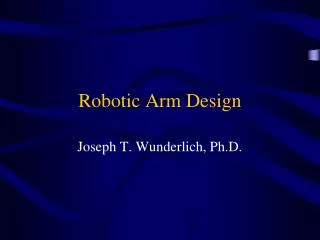 Robotic Arm Design