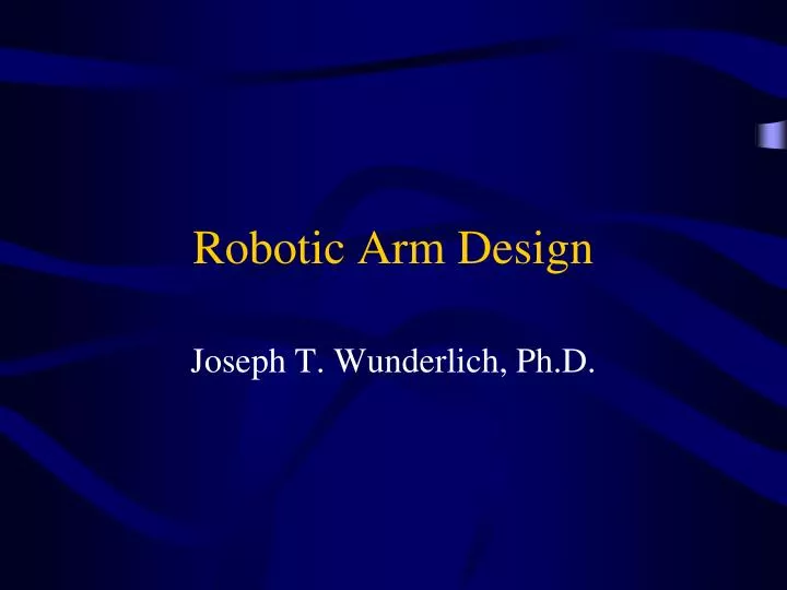 robotic arm design