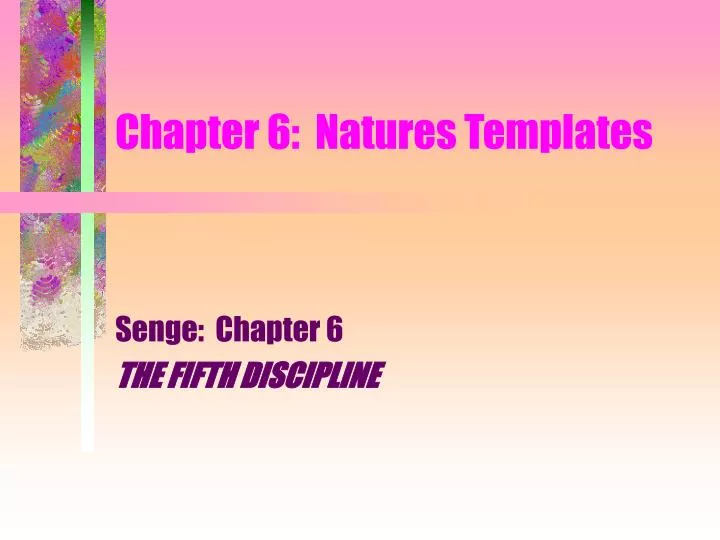 chapter 6 natures templates