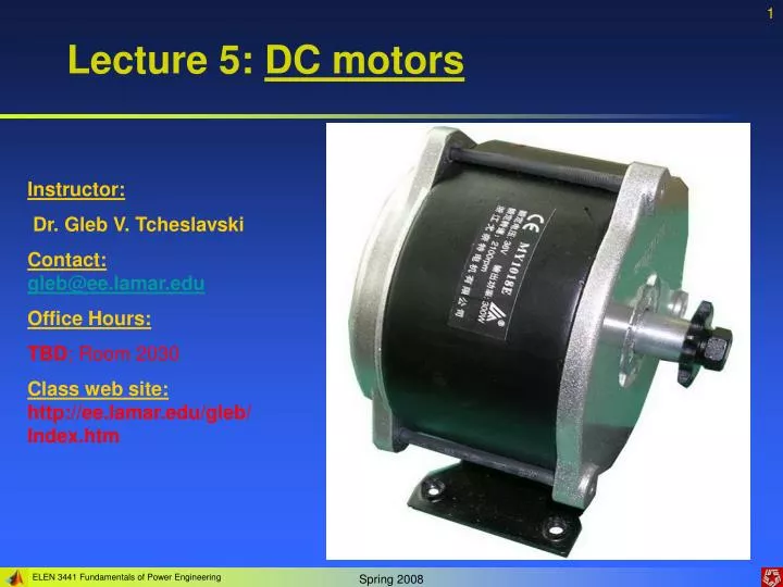 lecture 5 dc motors