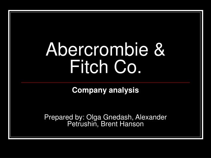 abercrombie fitch co