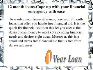 Cope up with your financial emergency with ease