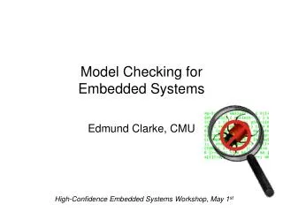 Model Checking for Embedded Systems