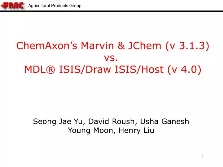 chemaxon s marvin jchem v 3 1 3 vs mdl isis draw isis host v 4 0