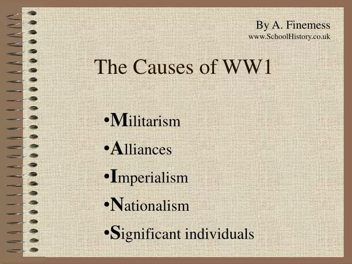 the causes of ww1