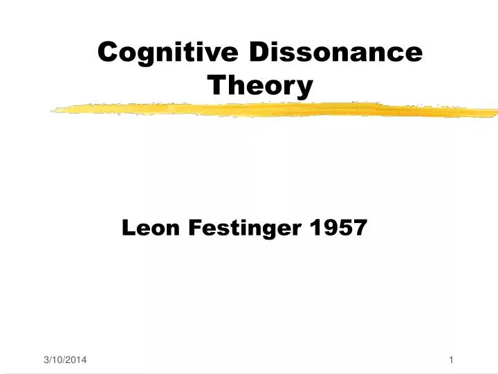 cognitive dissonance theory
