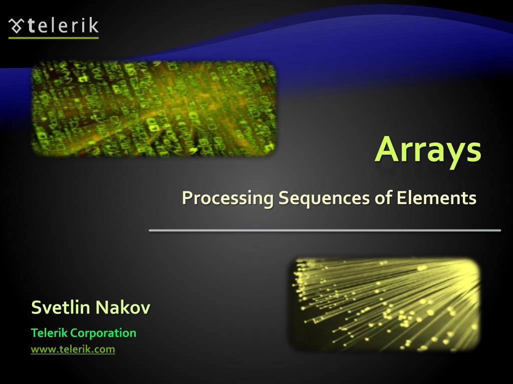 PPT - Arrays PowerPoint Presentation, free download - ID:175085