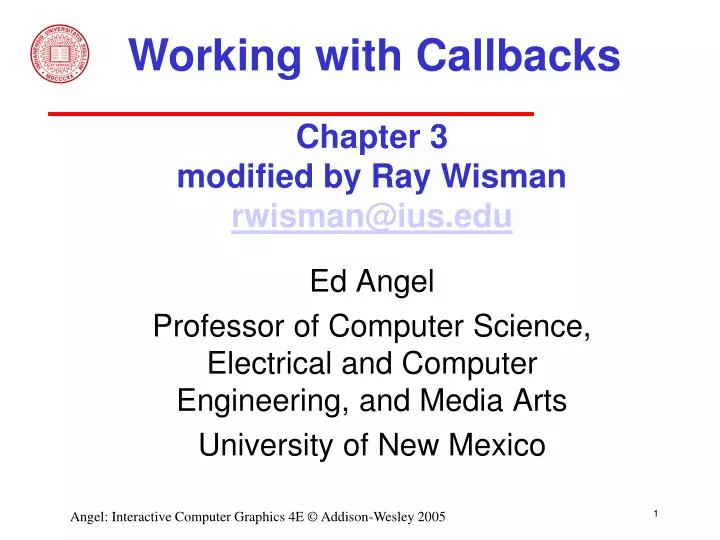 chapter 3 modified by ray wisman rwisman@ius edu