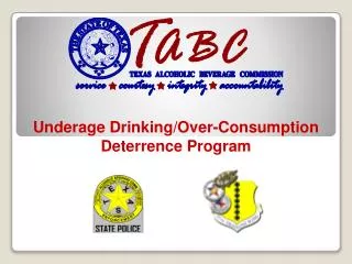 Underage Drinking/Over-Consumption Deterrence Program