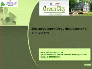 SRS Lotus Green City Kurukshetra | Call 09999561111