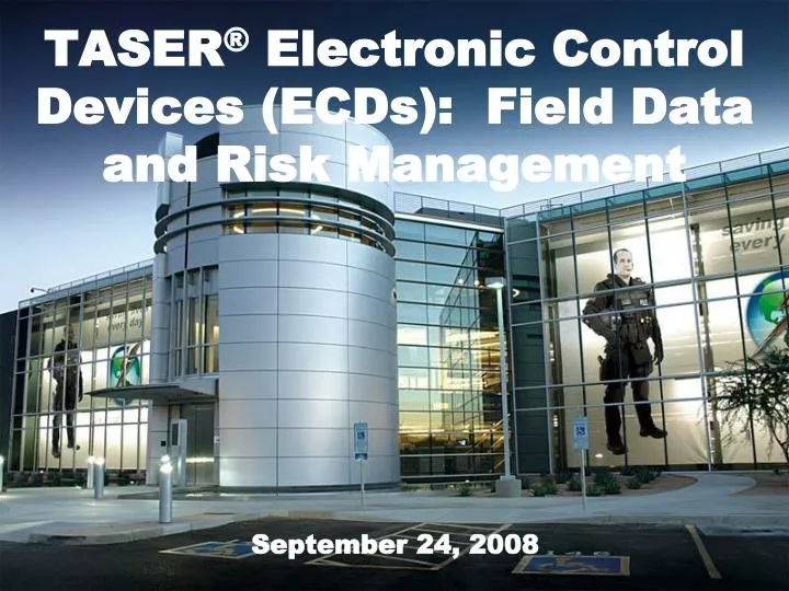 taser electronic control devices ecds field data and risk management