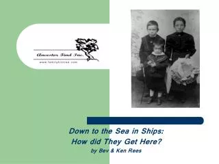 Down to the Sea in Ships: How did They Get Here? by Bev &amp; Ken Rees