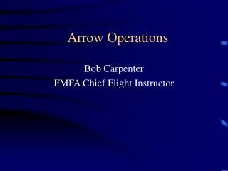 Arrow Operations