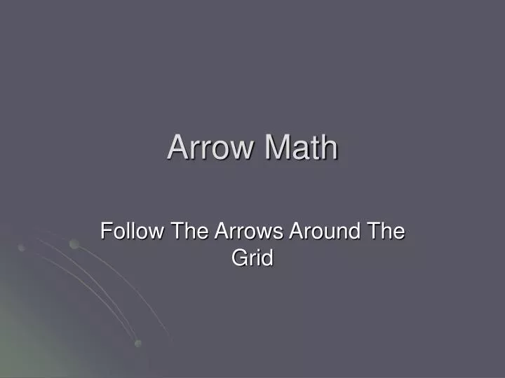 arrow math