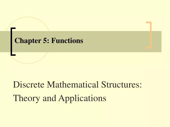 chapter 5 functions