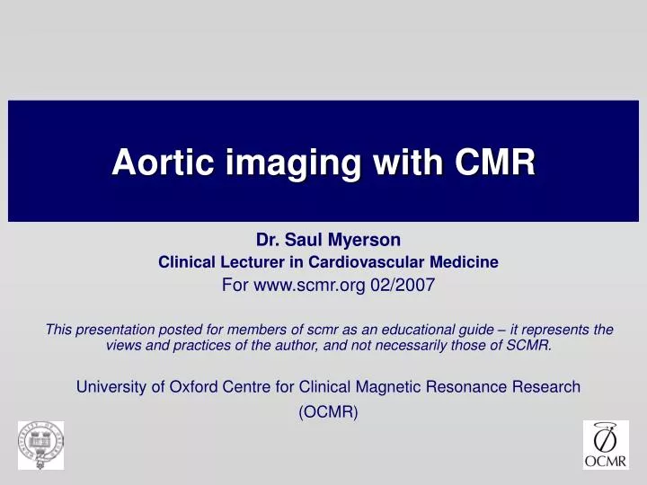 aortic imaging with cmr