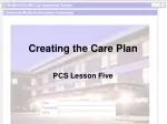 Creating the Care Plan - slide 1