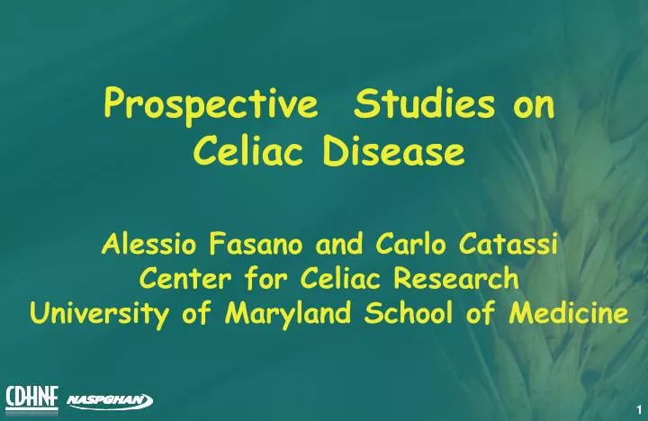 prospective studies on celiac disease