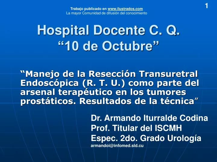 hospital docente c q 10 de octubre