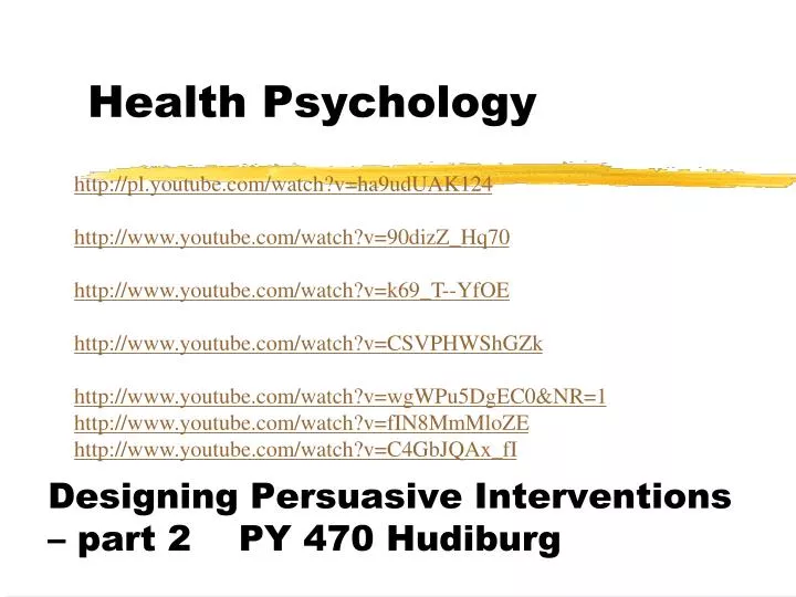 health psychology