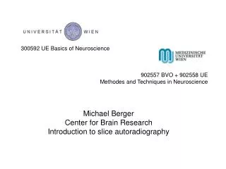 300592 UE Basics of Neuroscience