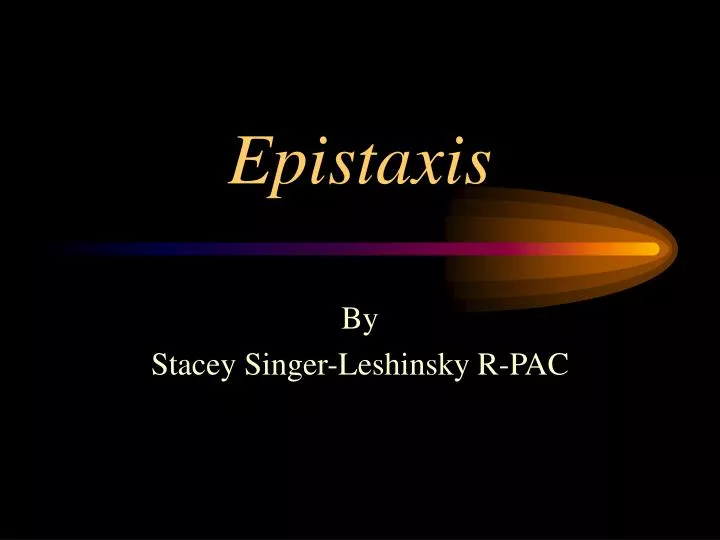 epistaxis
