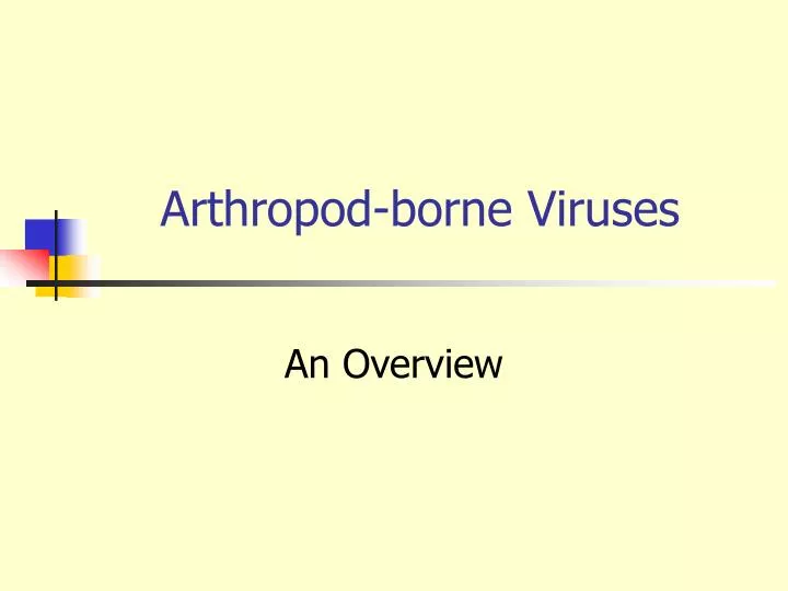 arthropod borne viruses