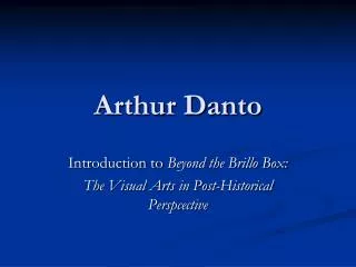 Arthur Danto