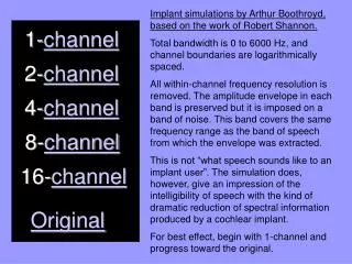 1- channel