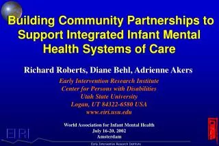Building Community Partnerships to Support Integrated Infant Mental Health Systems of Care
